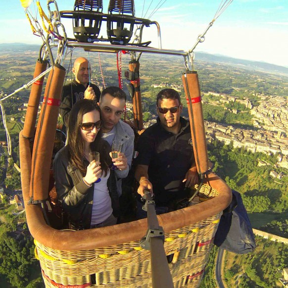 exclusive balloon flight over siena