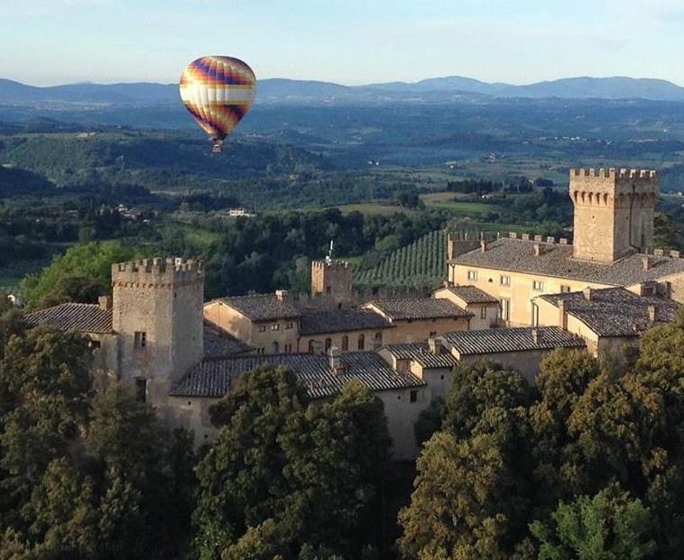 exclusive flight over the chianti valley