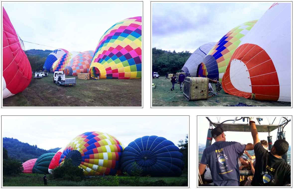 Hot air Balloon in tuscany