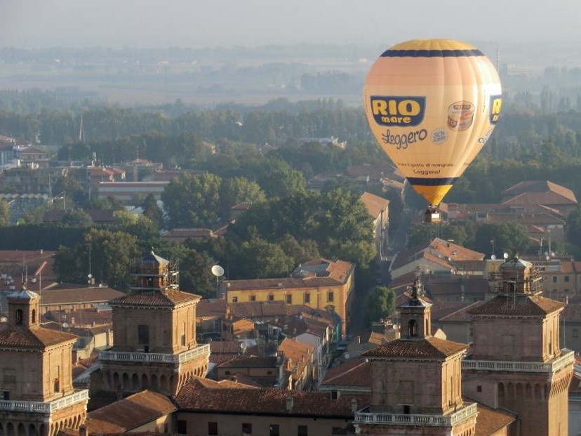 Hot Air Balloon over Ferrara