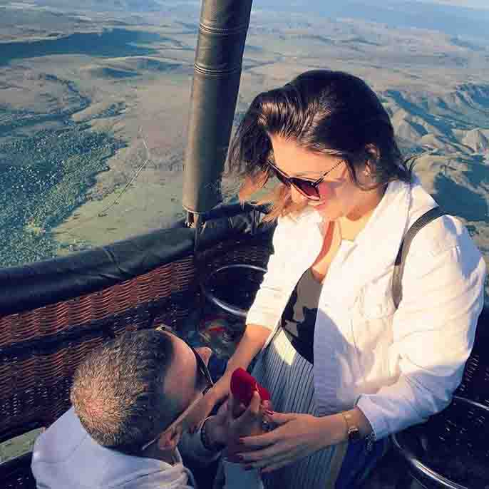 Ballooning in Florence, View of the city, 