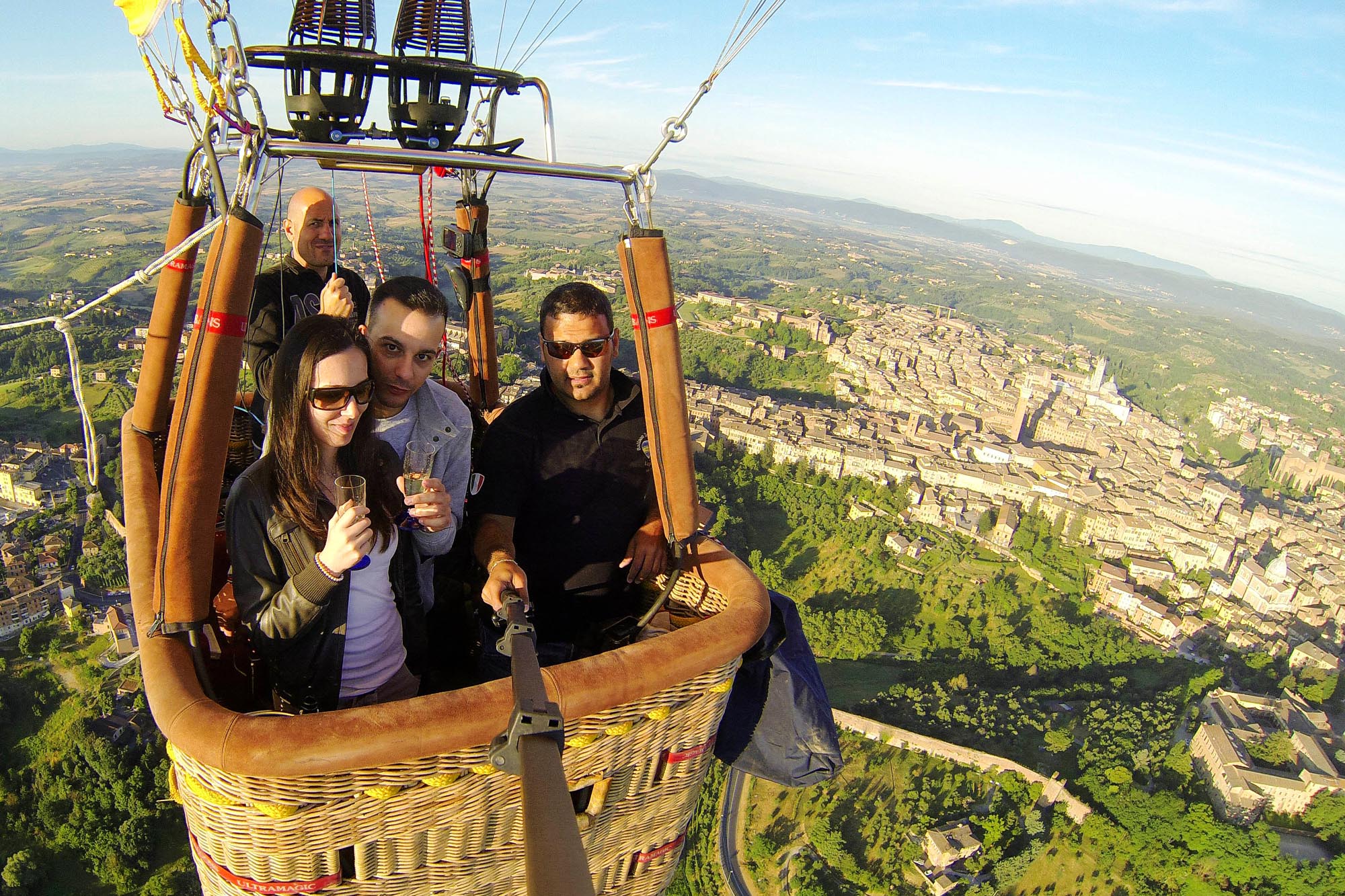 ballooning drink over Siena