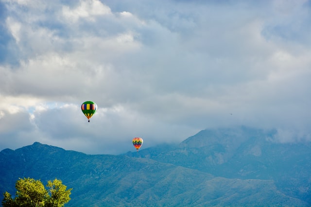 Tuscany in a hot air balloon