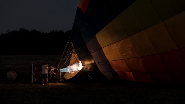 Tuscany in a hot air balloon