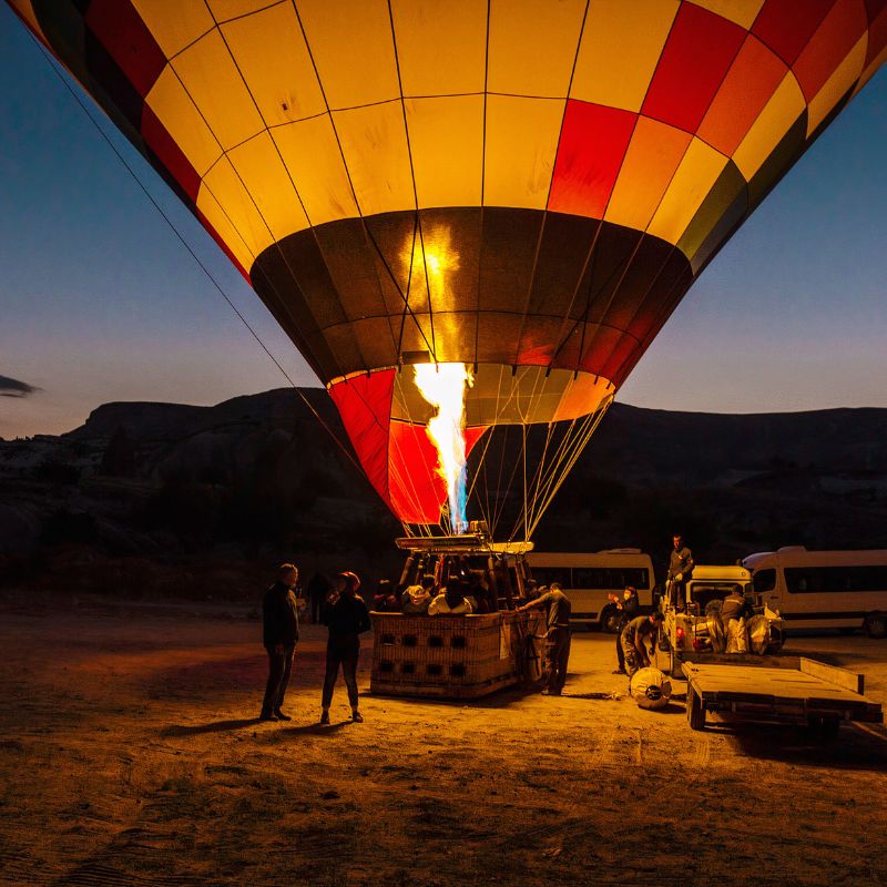 Hot air balloon flight in Tuscany